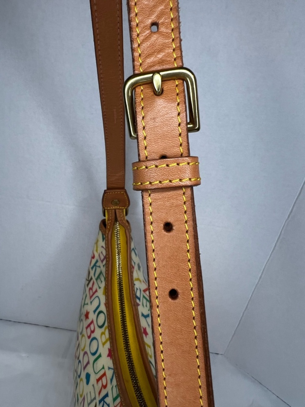 Dooney Bourke Women's Vintage Y2k Rainbow Monogram Serial No. A0142423 - Picture 8 of 15